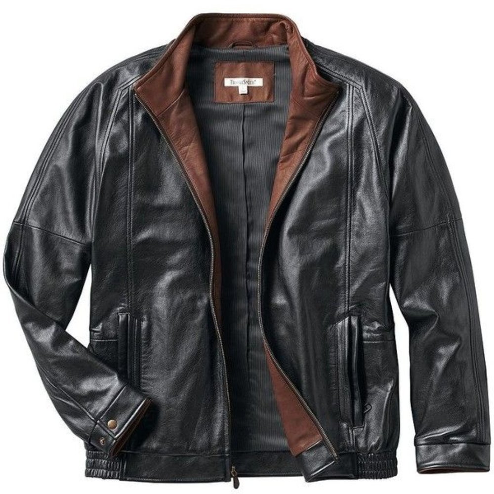 TravelSmith En Route Leather Jacket
